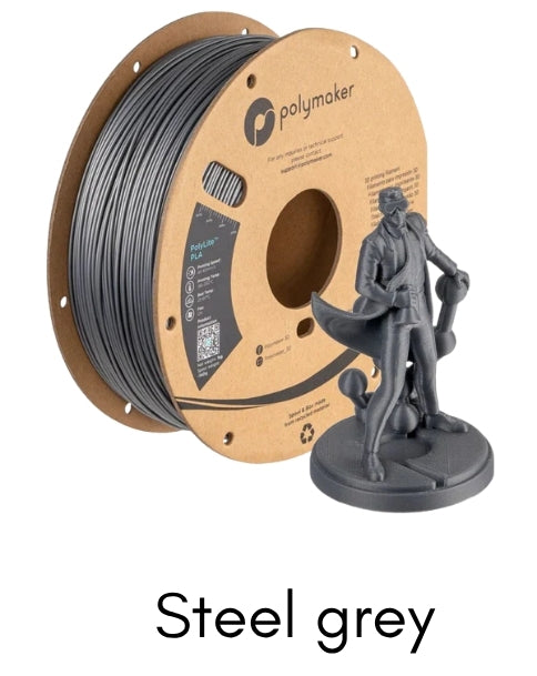 Steel Grey PLA Filamant
