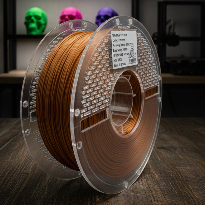 Silk Copper PLA Filament