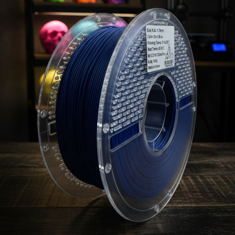 Silk Dark Blue PLA Filament