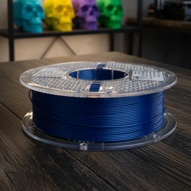 Silk Dark Blue PLA Filament