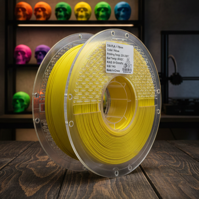Silk Yellow PLA Filament